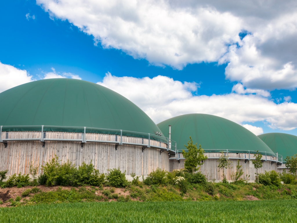 Biogasanlage für die THG-Berechnung von Biomethan